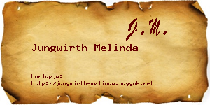 Jungwirth Melinda névjegykártya